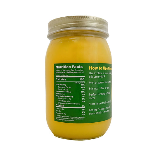 Domestic Grassfed Ghee 16oz