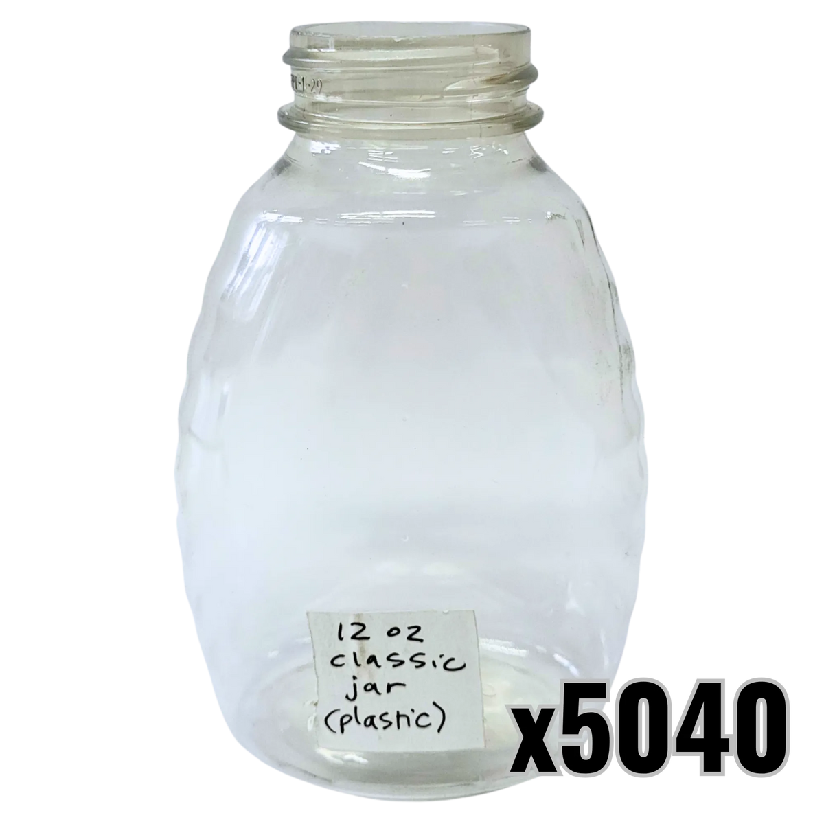 12 oz Plastic Classic Honey Jar, image 7 of 7