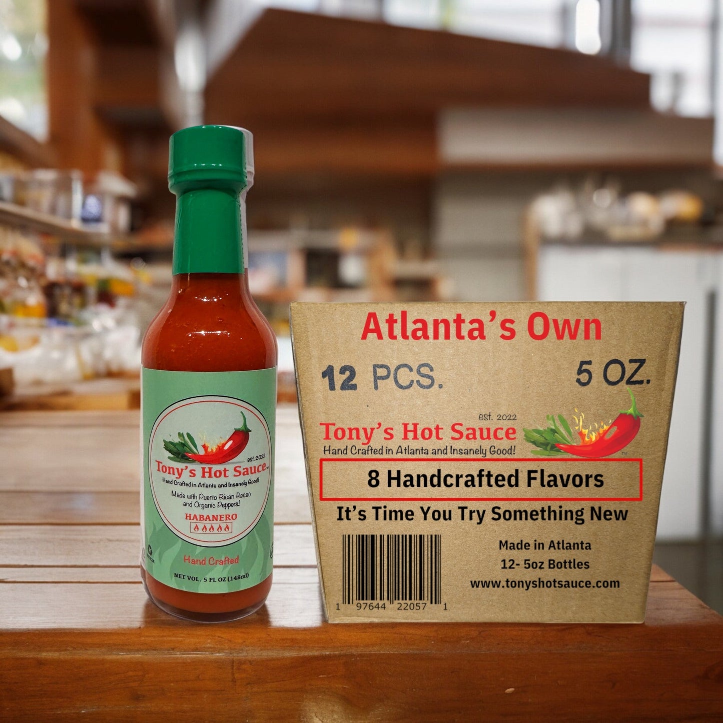 Tony's Hancrafted "Habanero" Hot Sauce 5 Oz