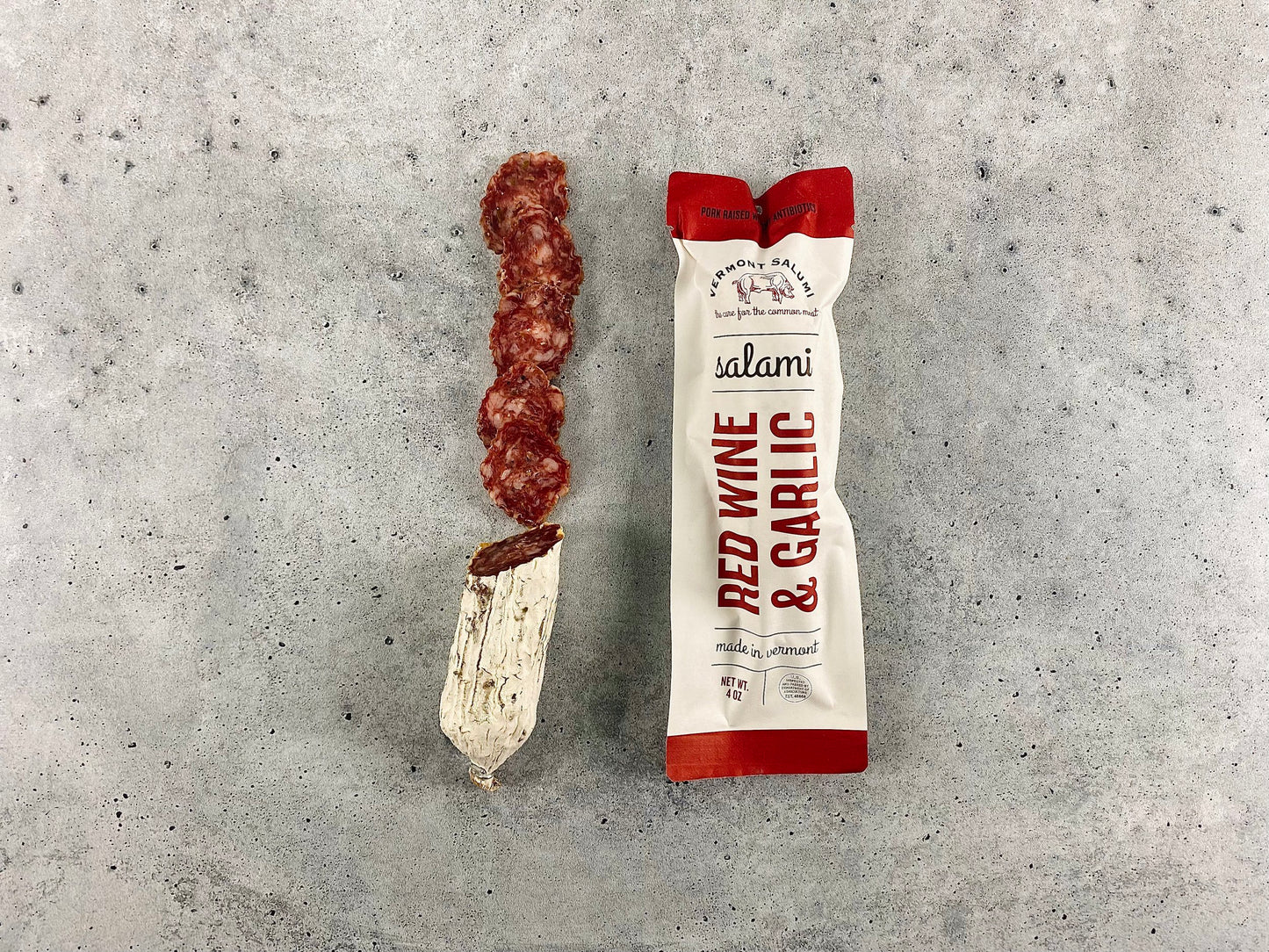 Red Wine and Garlic Salami