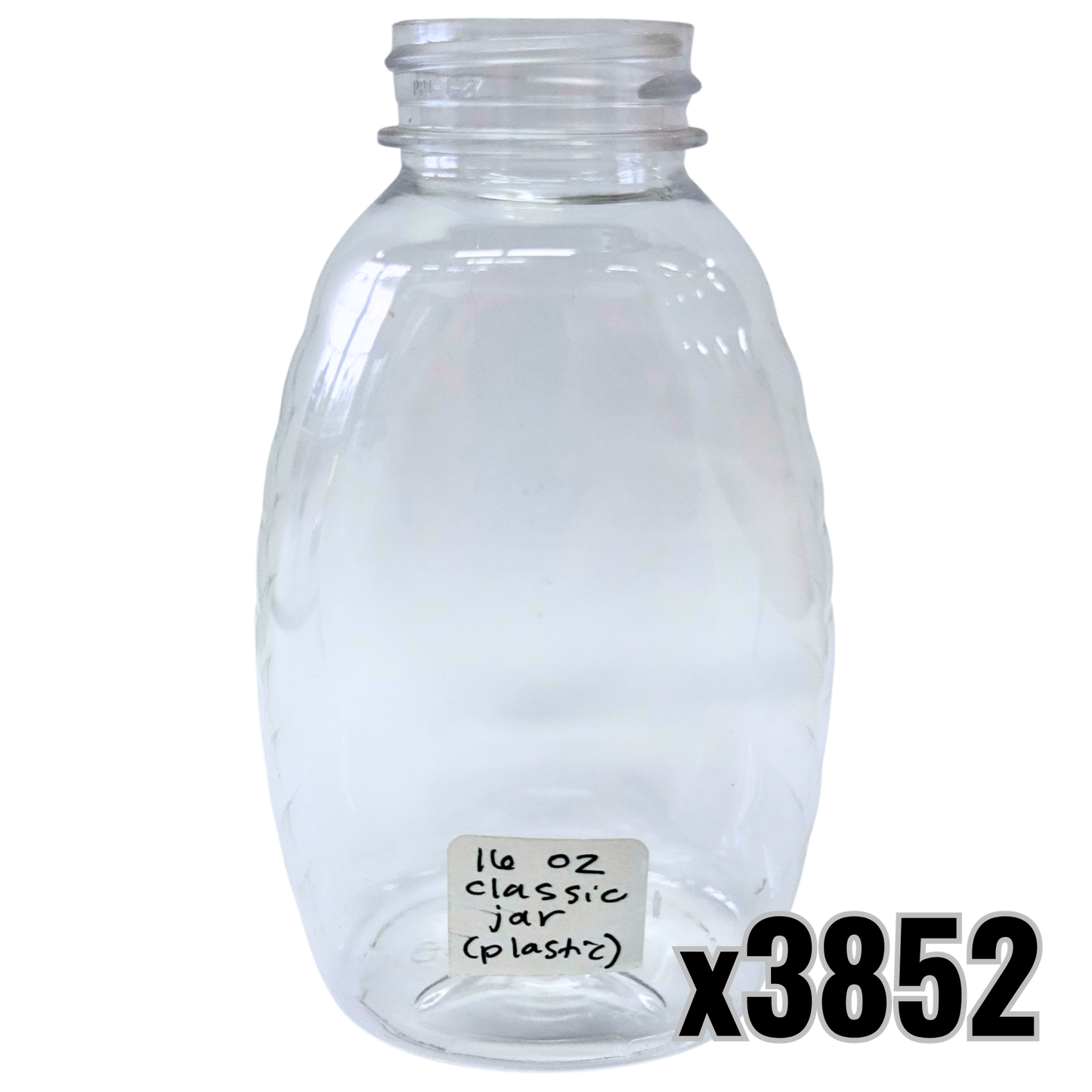 16 oz Plastic Classic Honey Jars