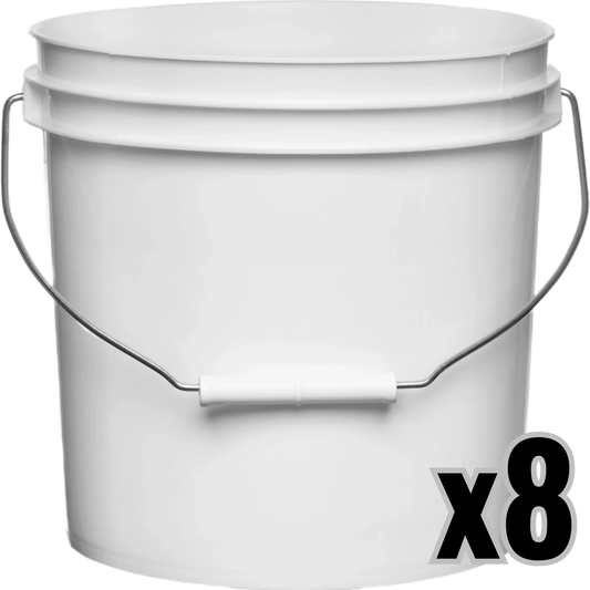 2 Gallon Round Bucket and Lid with Gasket, image 2 of 2