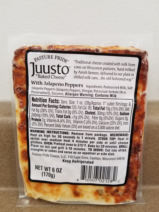 Juusto with Jalapeno Peppers, 6 oz