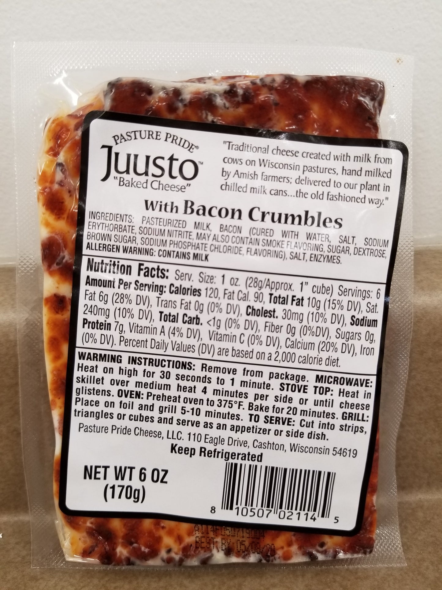 Juusto with Bacon Crumbles, 6 oz