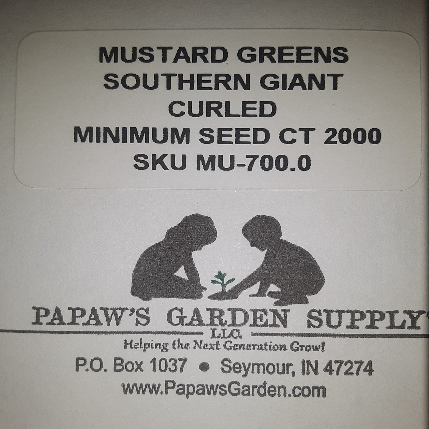 Southern Giant Curled Mustard Seeds