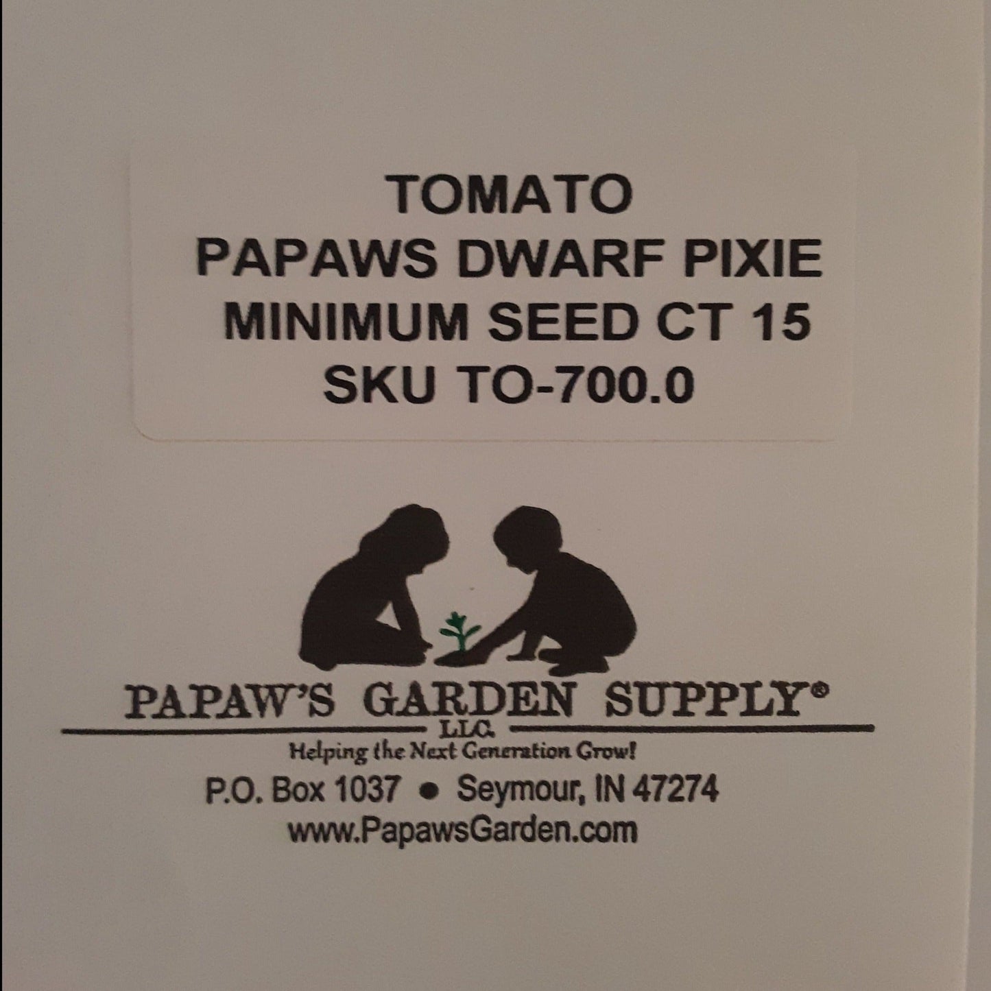 Papaw's Dwarf Pixie Tomato Seeds