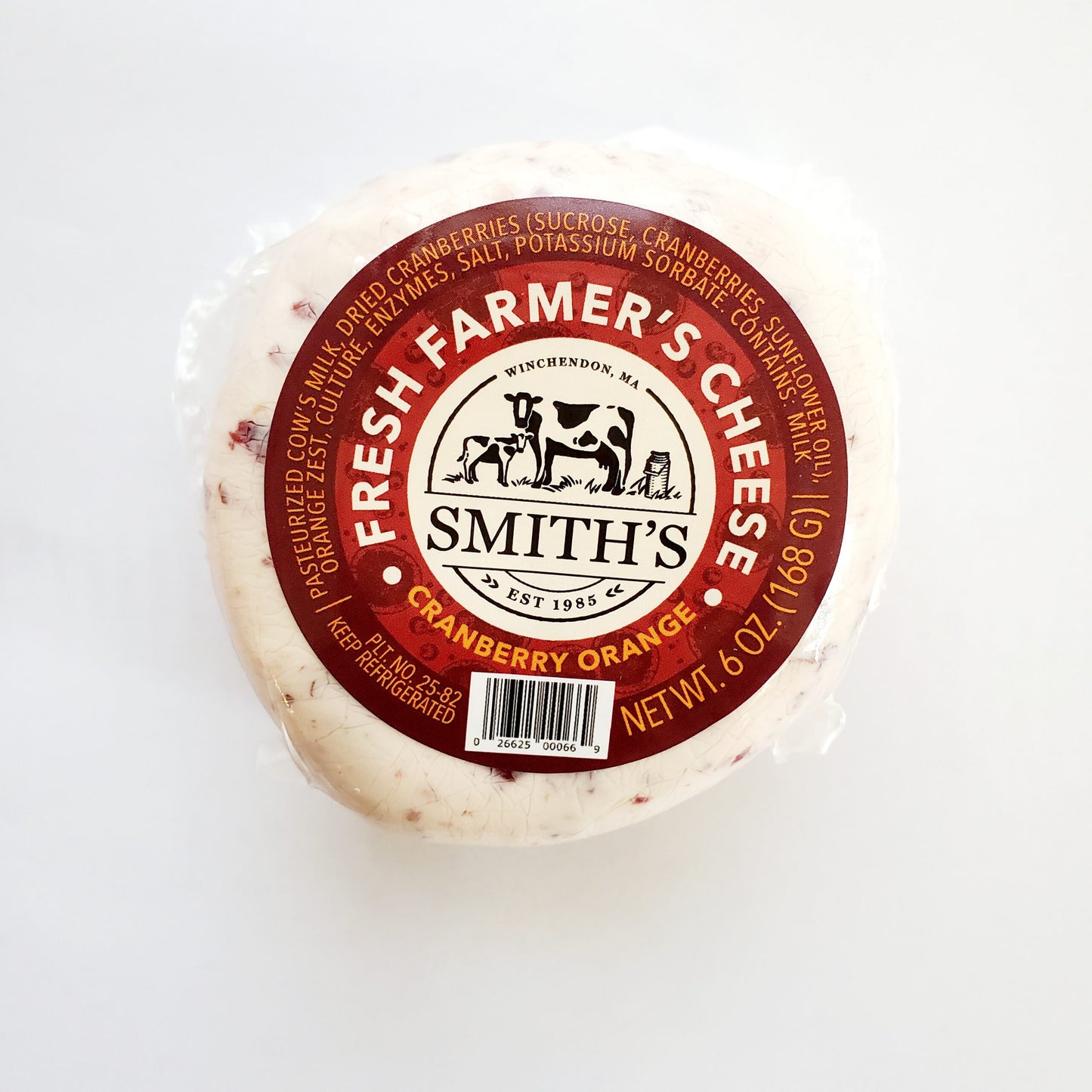 Cranberry Orange Fresh Farmer's Cheese