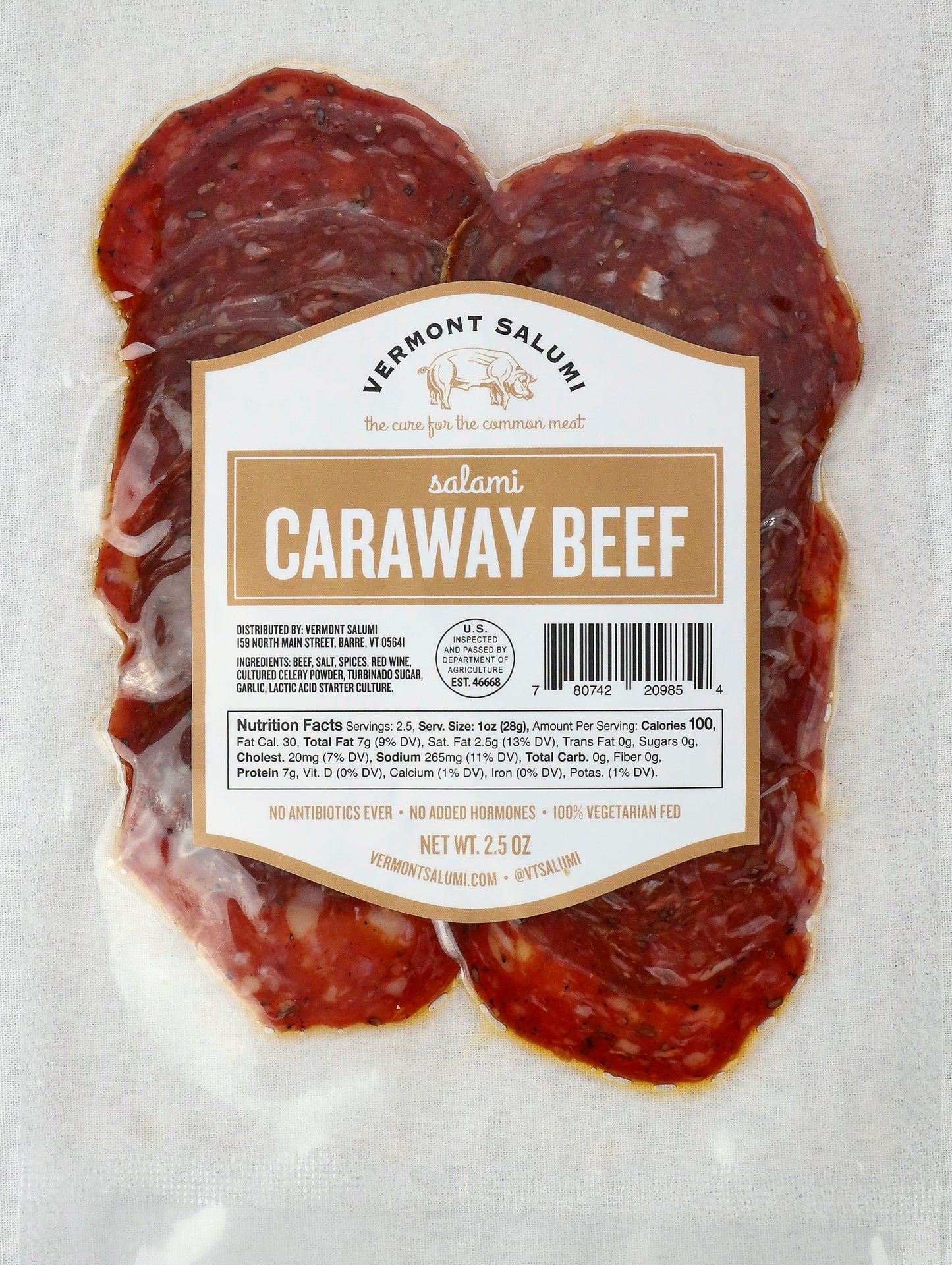 Caraway Beef Sliced Salami