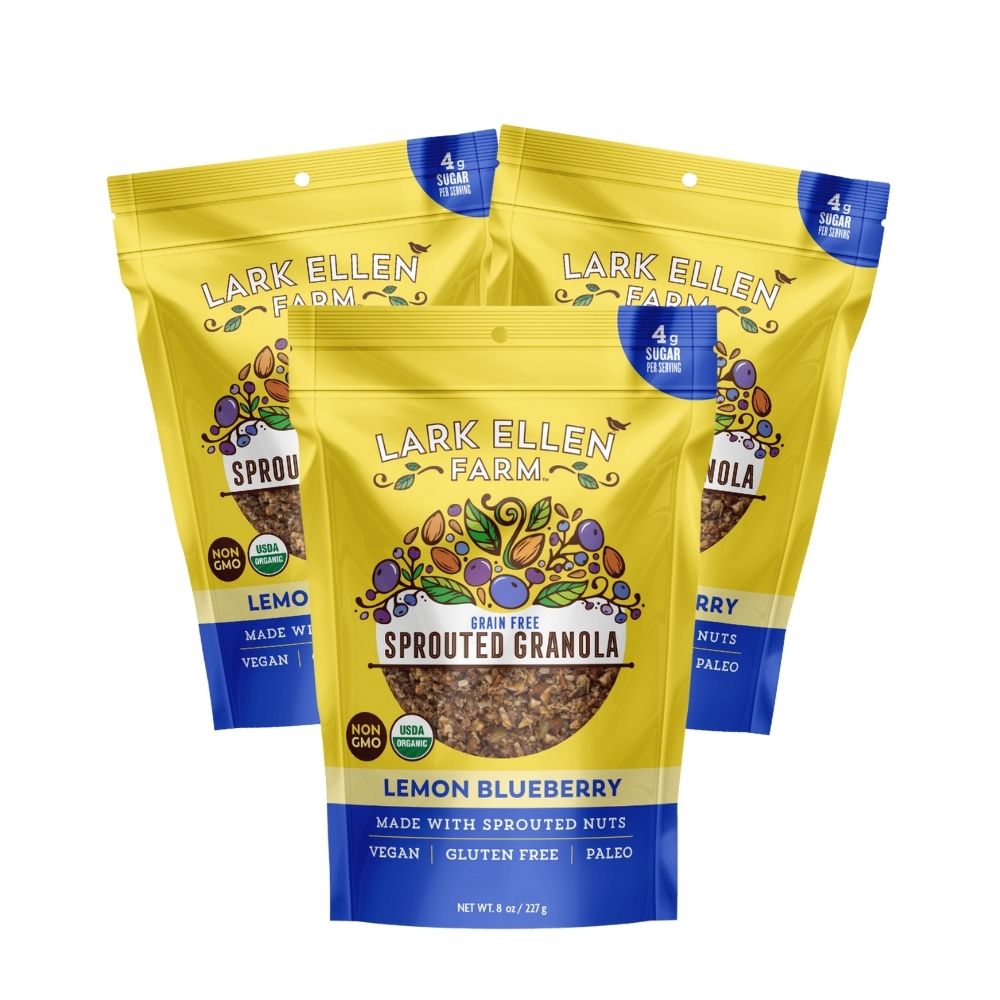 Lemon Blueberry Sprouted Granola (Grain-Free)