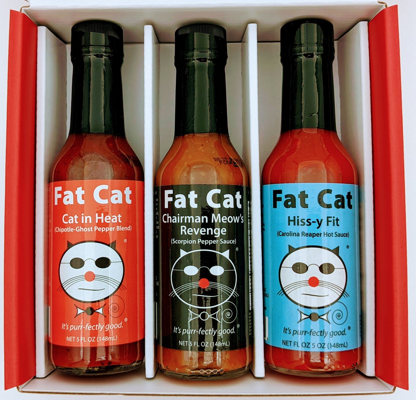 Heat Lovers 3 Bottle Hot Sauce Gift Box