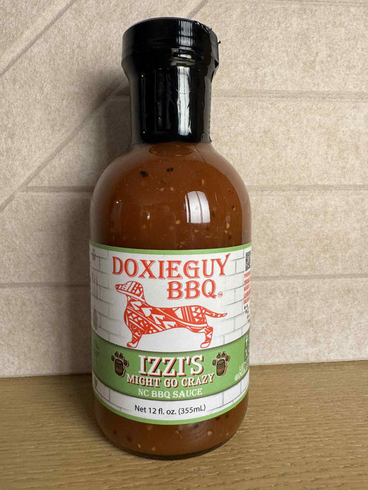 Izzi’s Might Go Crazy – NC Honey Bourbon Garlic BBQ Sauce (12 oz) by DoxieGuy BBQ
