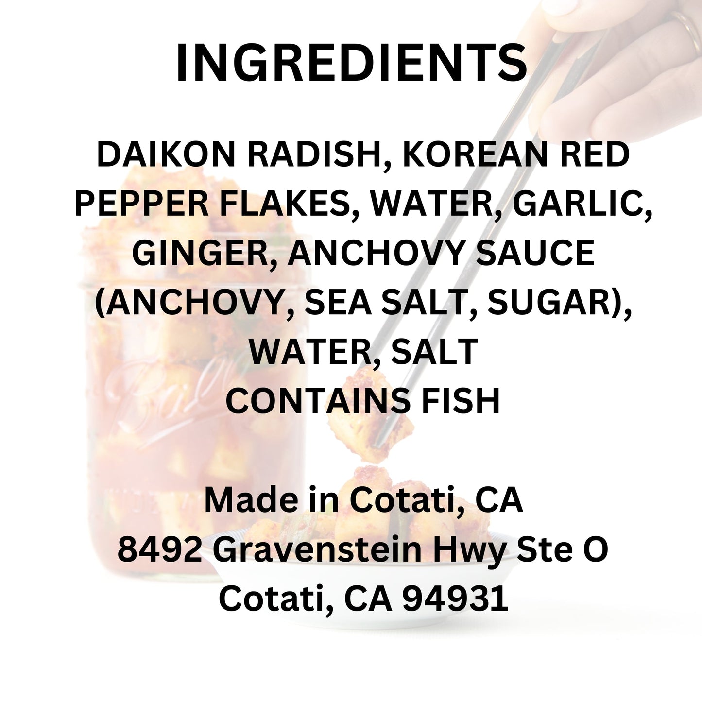 Daikon Radish Kimchi