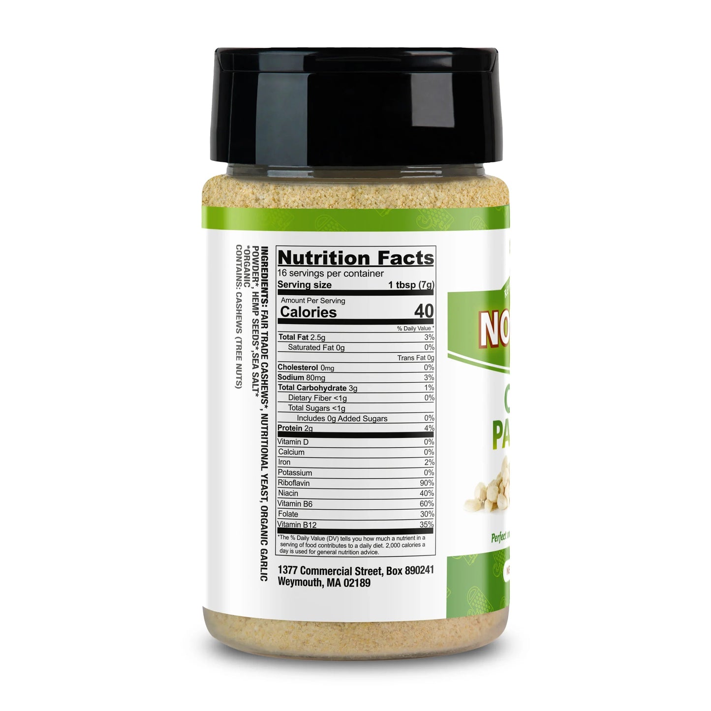 NOOCH IT! Fair Trade Cashew Parmesan – Vegan, Organic, 4oz