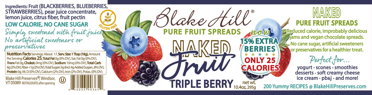 NEW Naked Triple Berry Spread 10.4oz