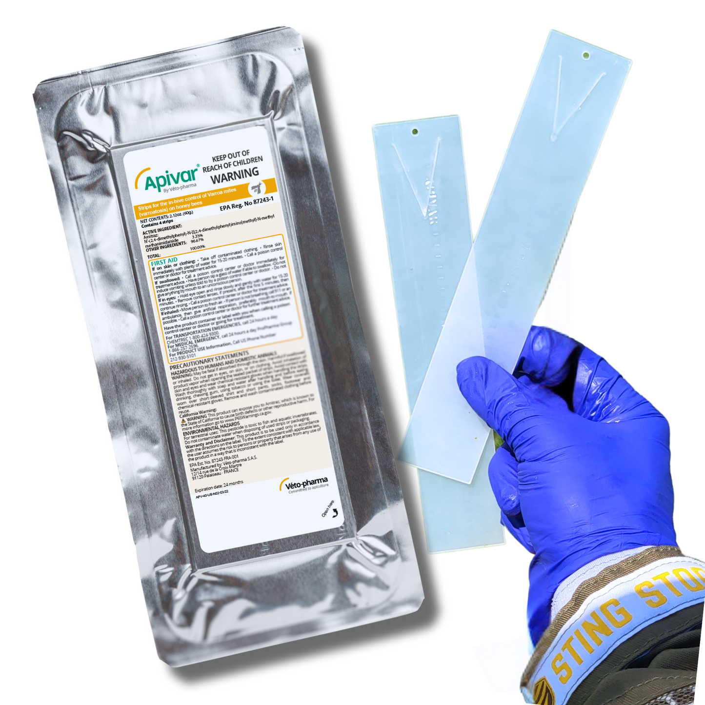 Apivar Varroa Mite Treatment Strips