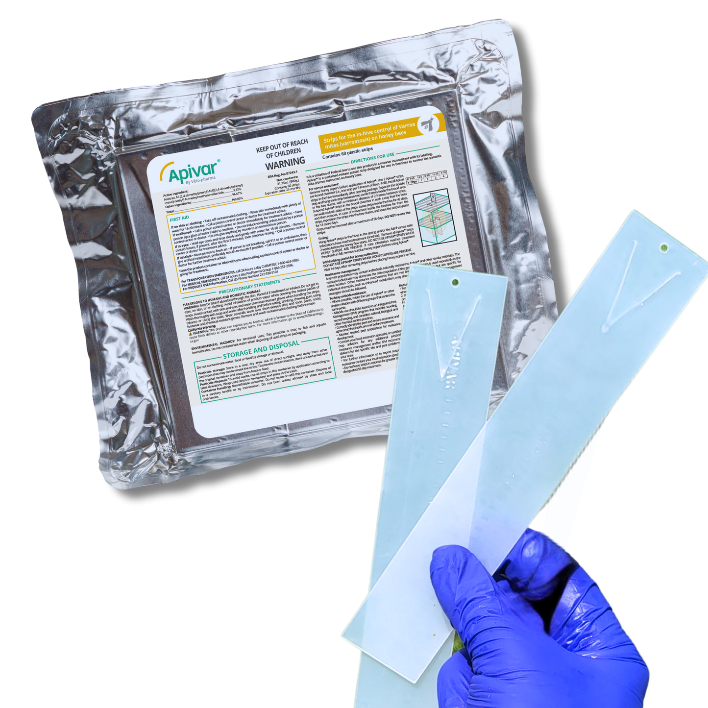 Apivar Varroa Mite Treatment Strips