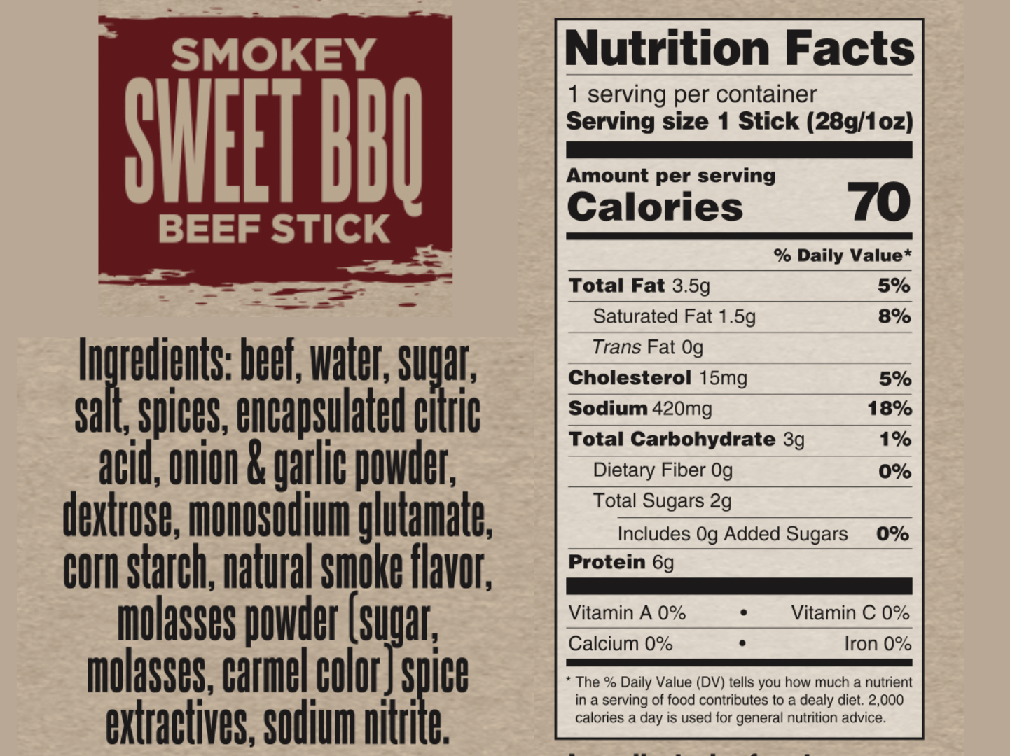 Beef Sticks - Protein Snack