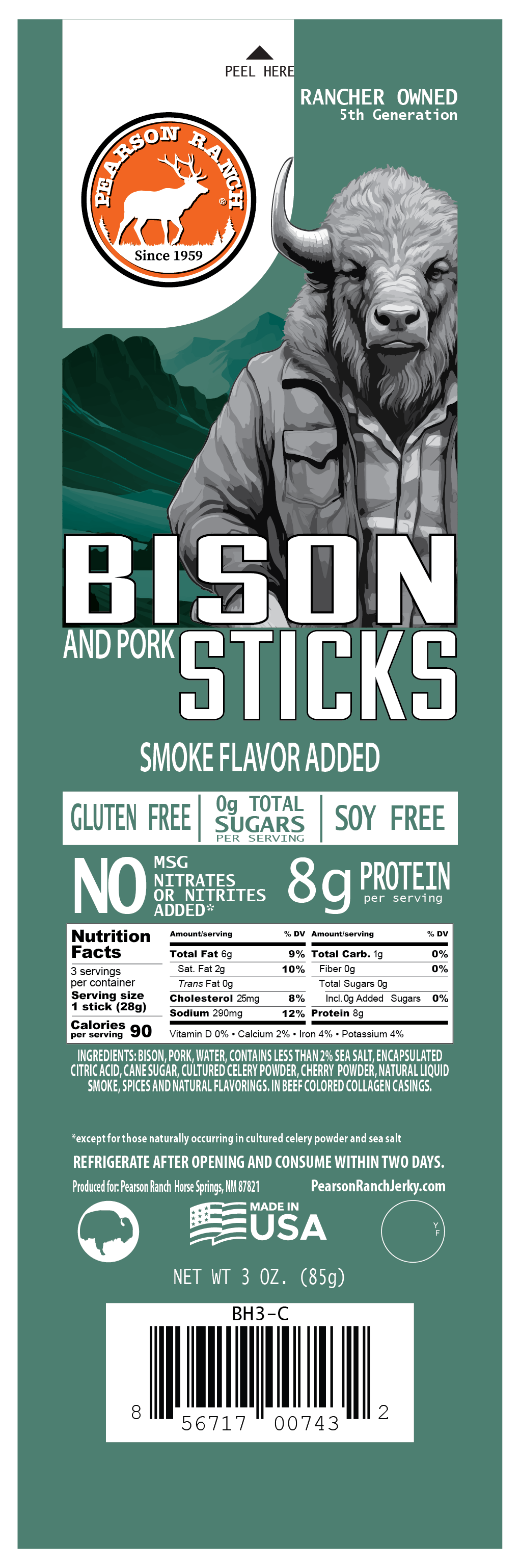 Bison Hickory Snack Stick Multipack