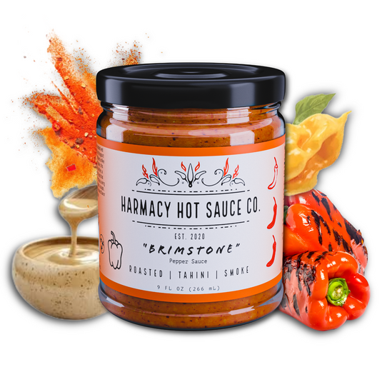 Brimstone - Roasted Red Pepper & Tahini (9oz) by Harmacy Hot Sauce Co.