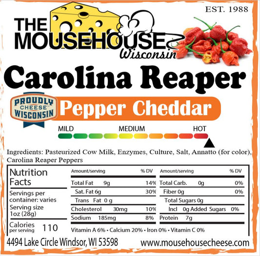 Carolina Reaper Pepper Cheddar
