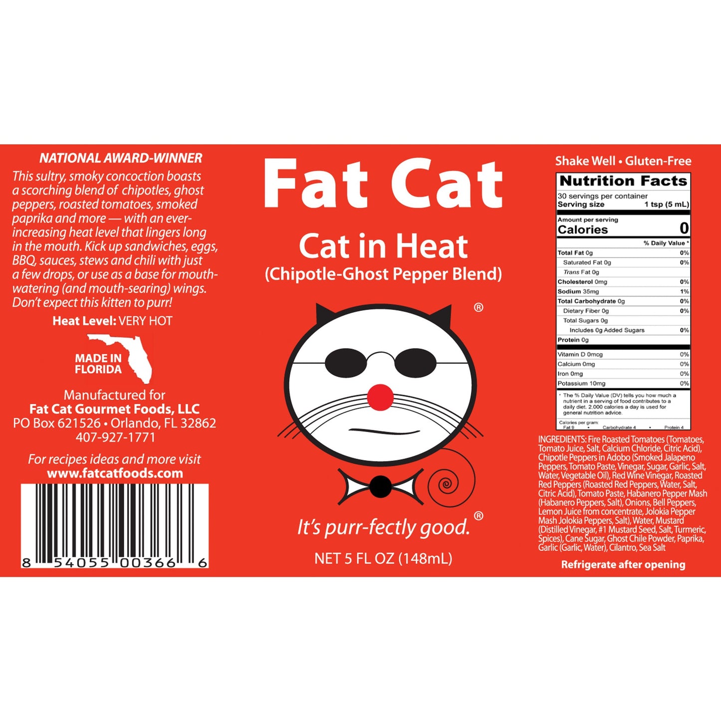 Cat in Heat Chipotle-Ghost Pepper Blend