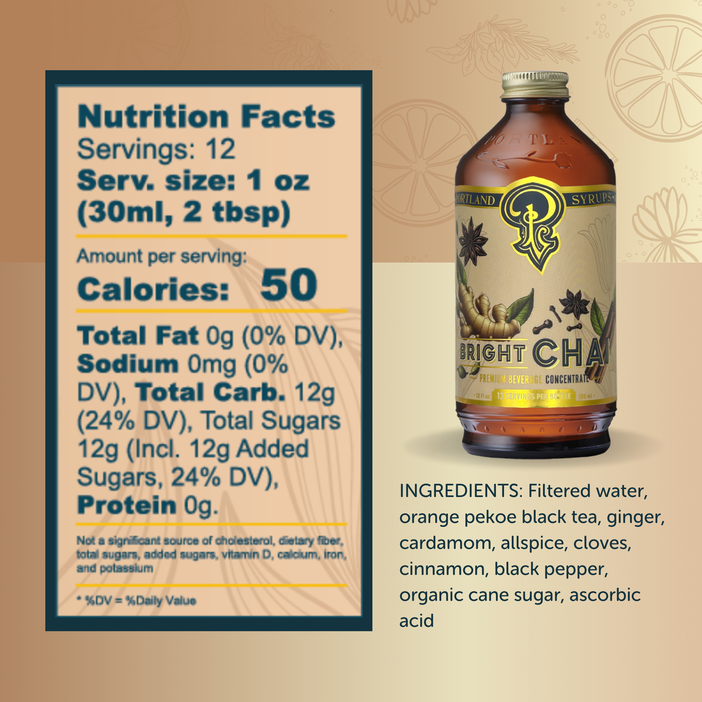 Bright Chai Syrup two-pack