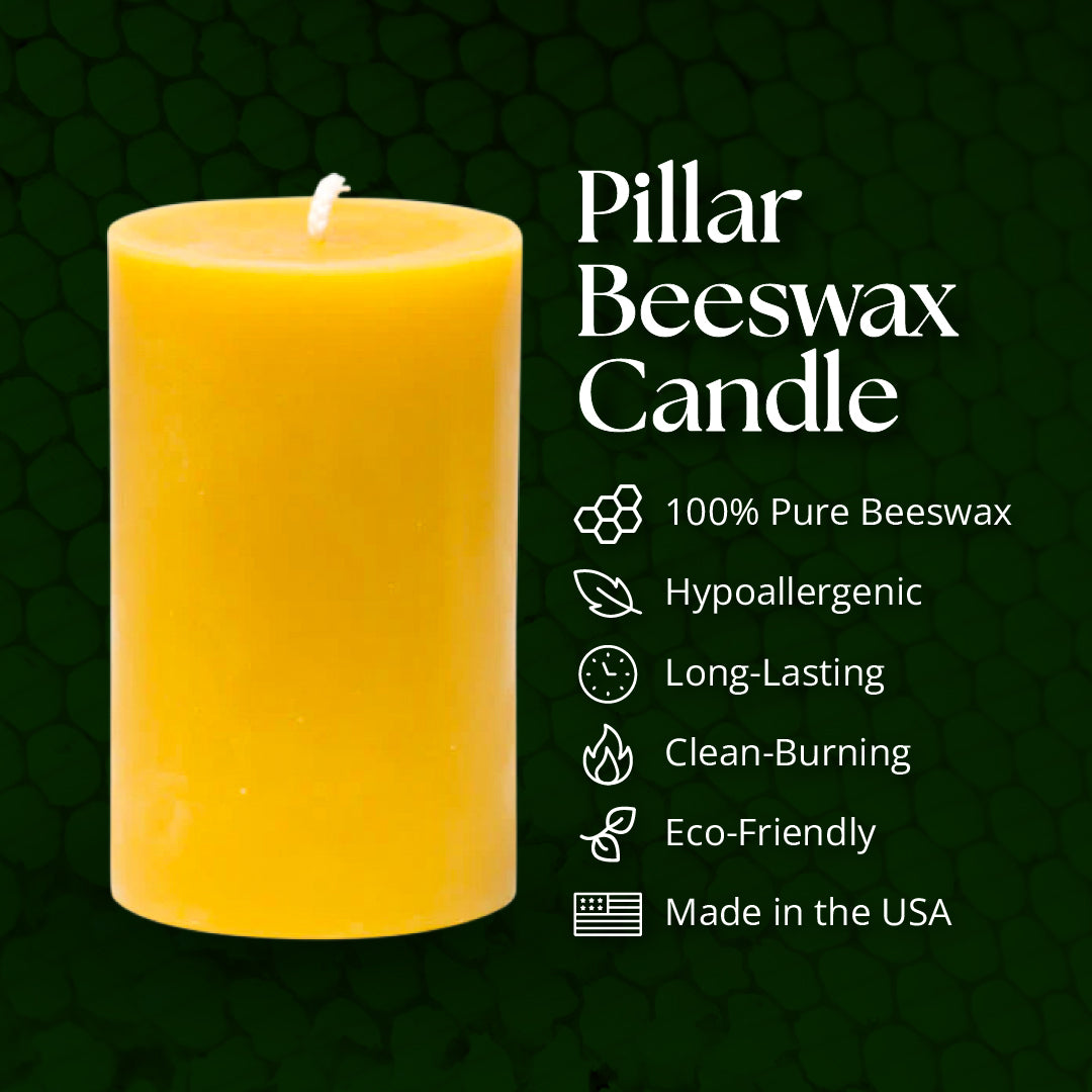 Beeswax Pillar Candle