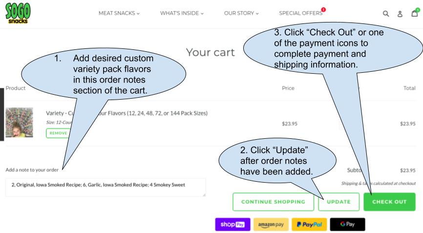 Variety - Customize Your Flavors (You Pick!)