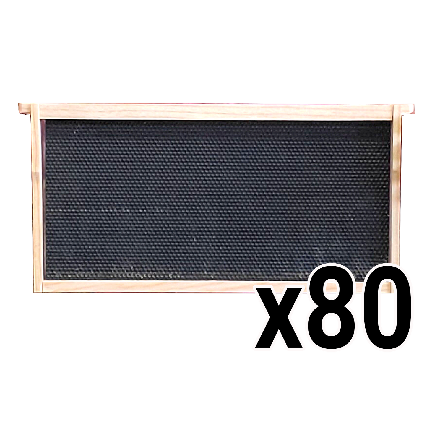 Deep 9 1/8-Inch Langsroth Frame, Grooved Top / Grooved Bottom With Double Wax Foundation