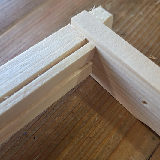 Deep 9 1/8 Inch Langstroth Frame, Wedged Top / Split Bottom with Holes, image 2 of 7