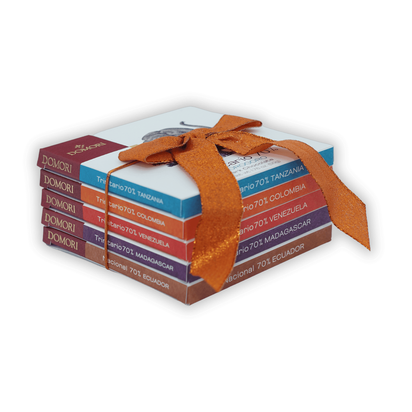 Domori The Single Origins Chocolate Bundle (5 Bars) by Bar & Cocoa