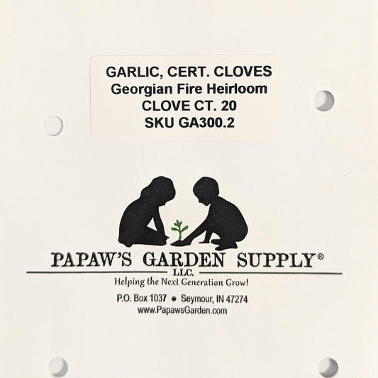 Georgian Fire Heirloom Certified Seed Garlic Cloves