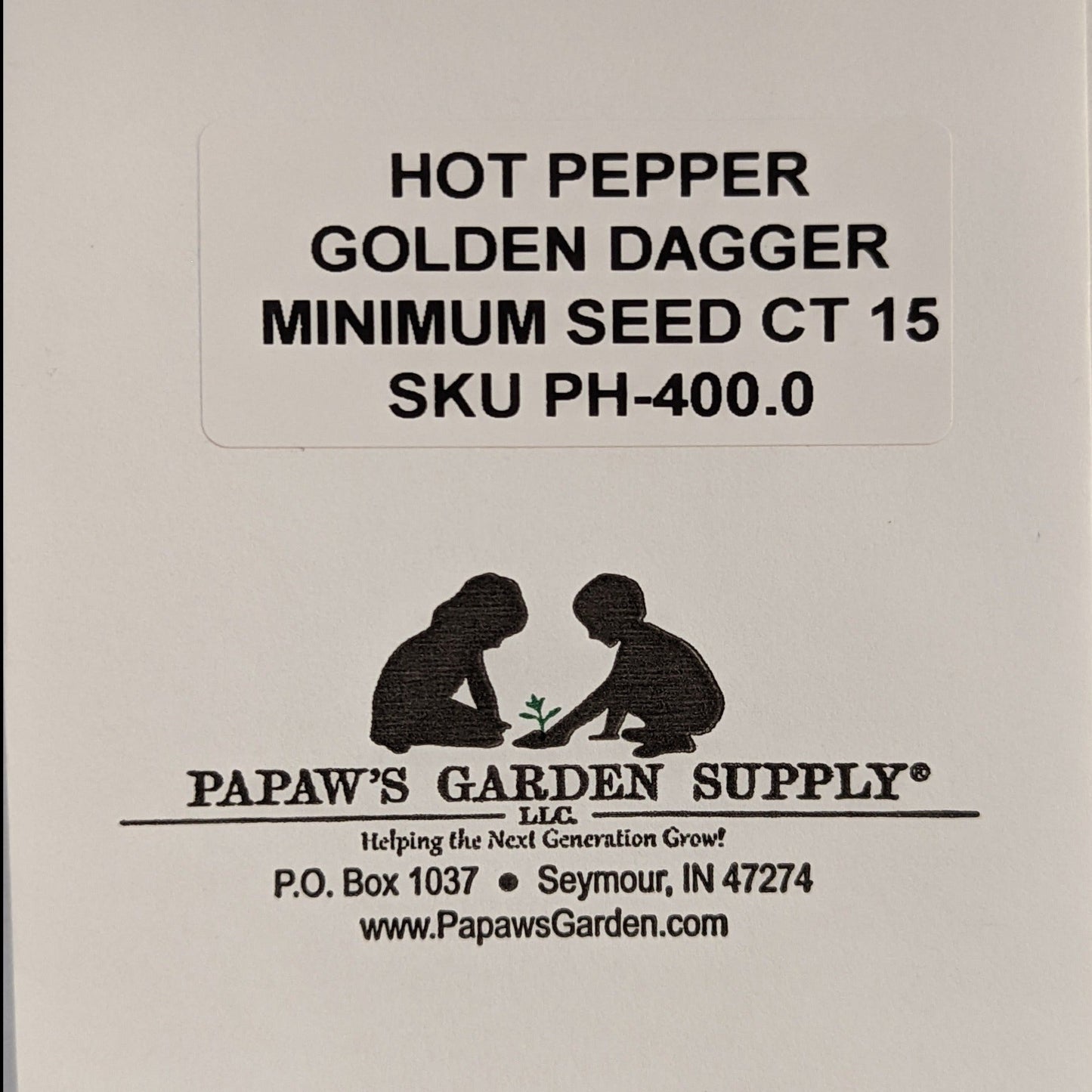 Golden Dagger Hybrid Hot Pepper Seeds