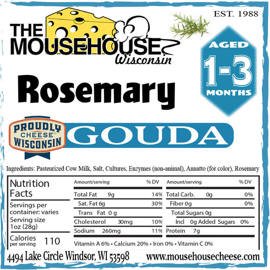 Rosemary Gouda, Approx wt. 12oz