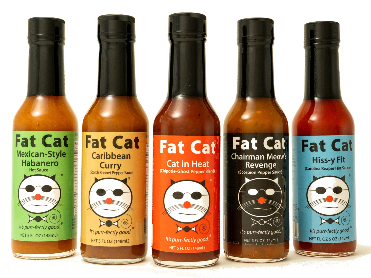 Heat-Seeking Inferno 5 Bottle Hot Sauce Bundle