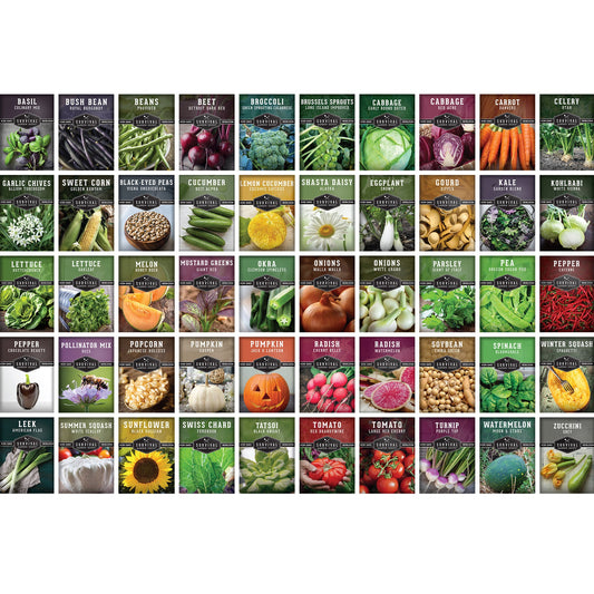 Homestead Garden Collection – 50 Essential Seeds for Self-Reliant Living