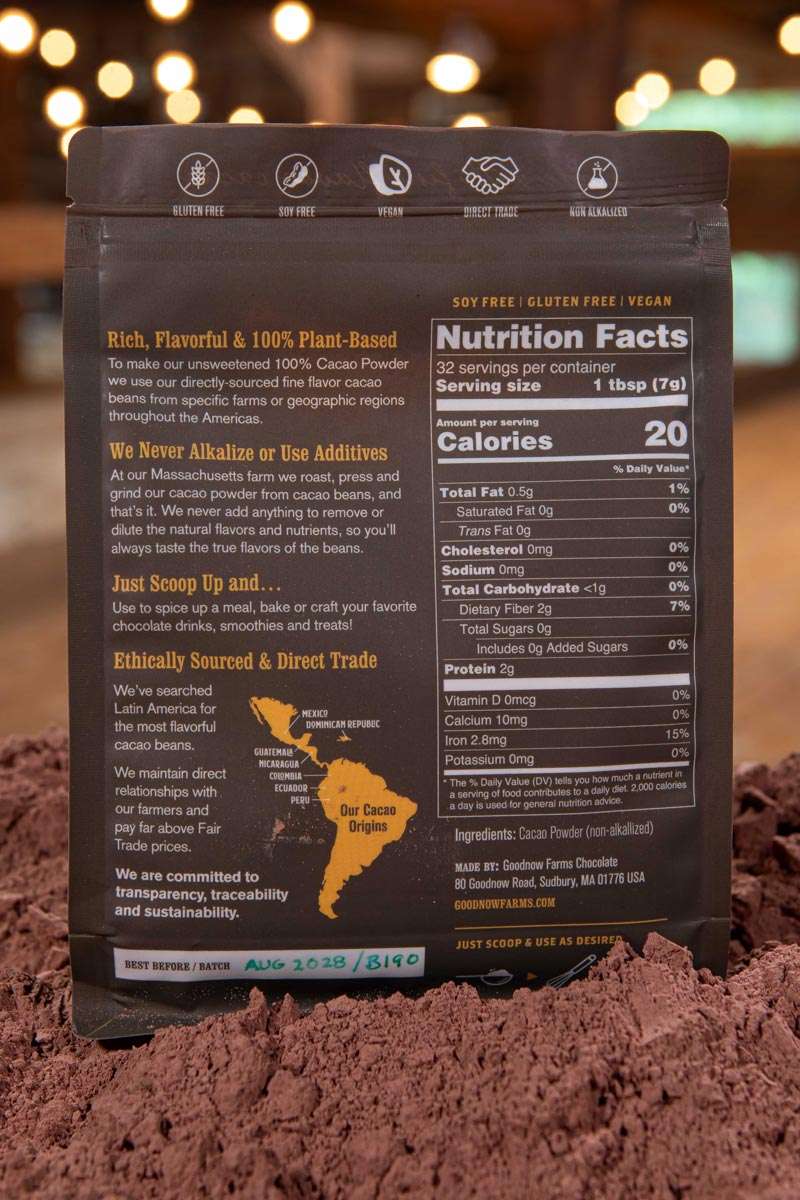 100% Cacao Powder, Case of 4