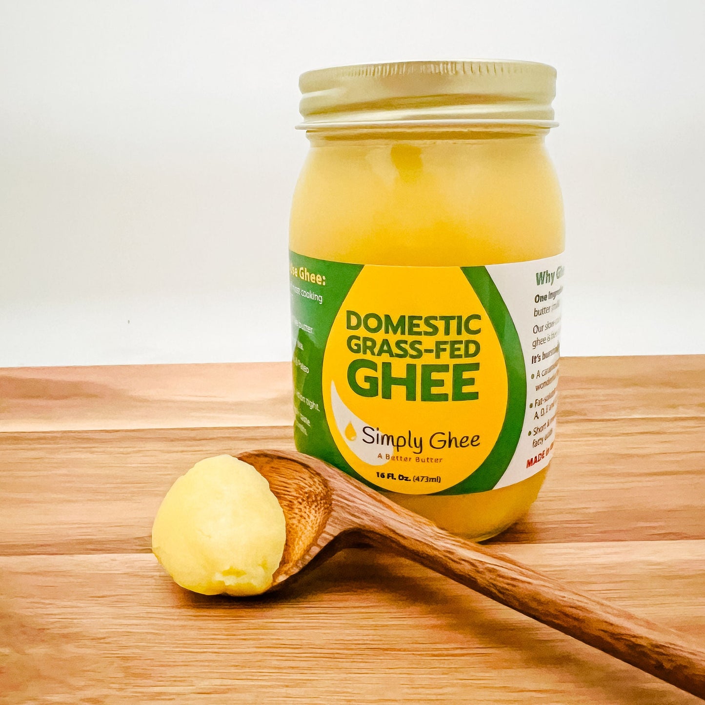Domestic Grassfed Ghee 16oz