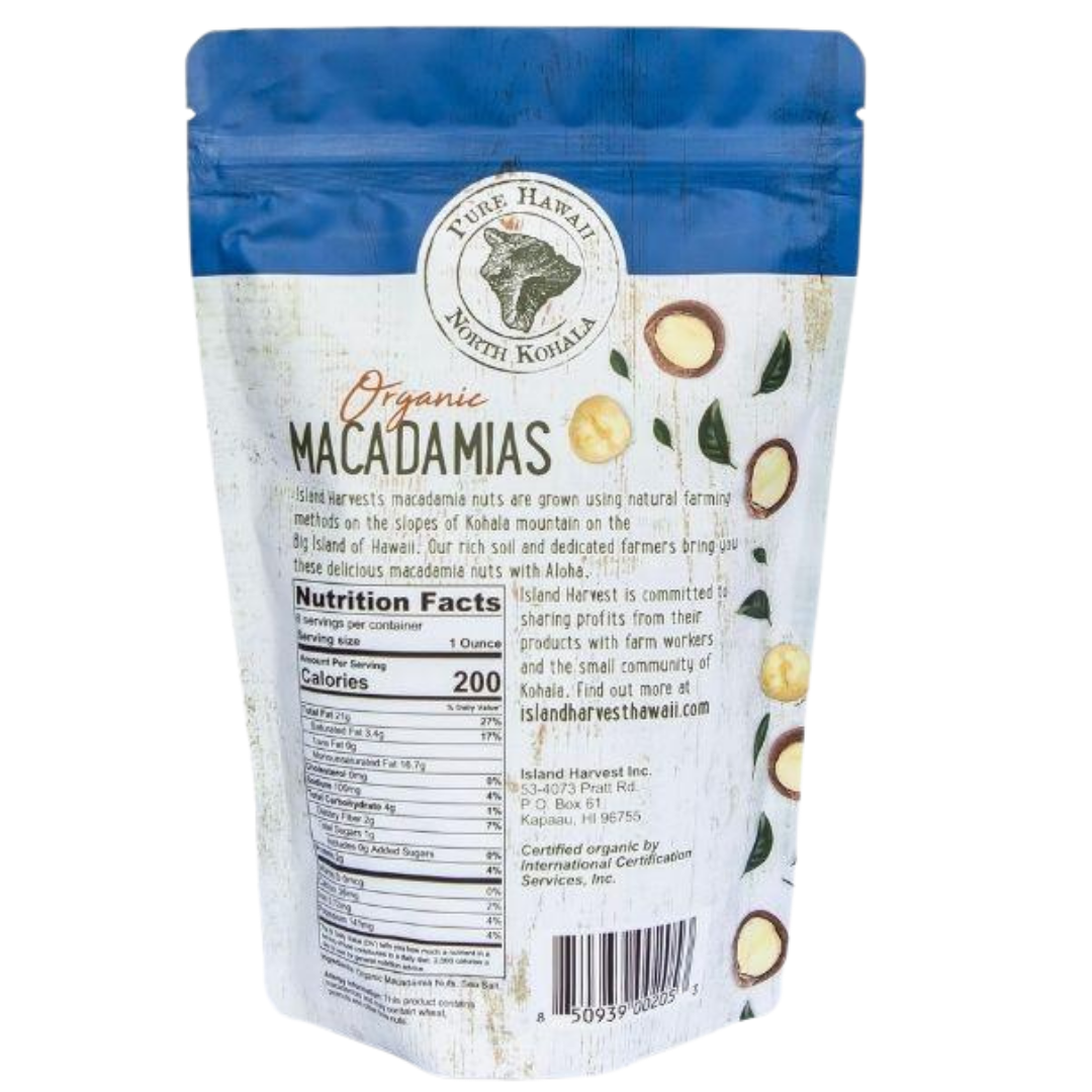 Island Harvest - Organic Macadamias with Sea Salt