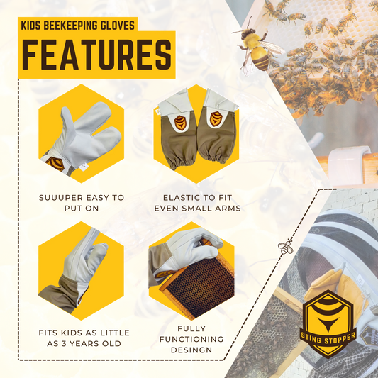 Kids Beekeeping Gloves, image 2 of 9