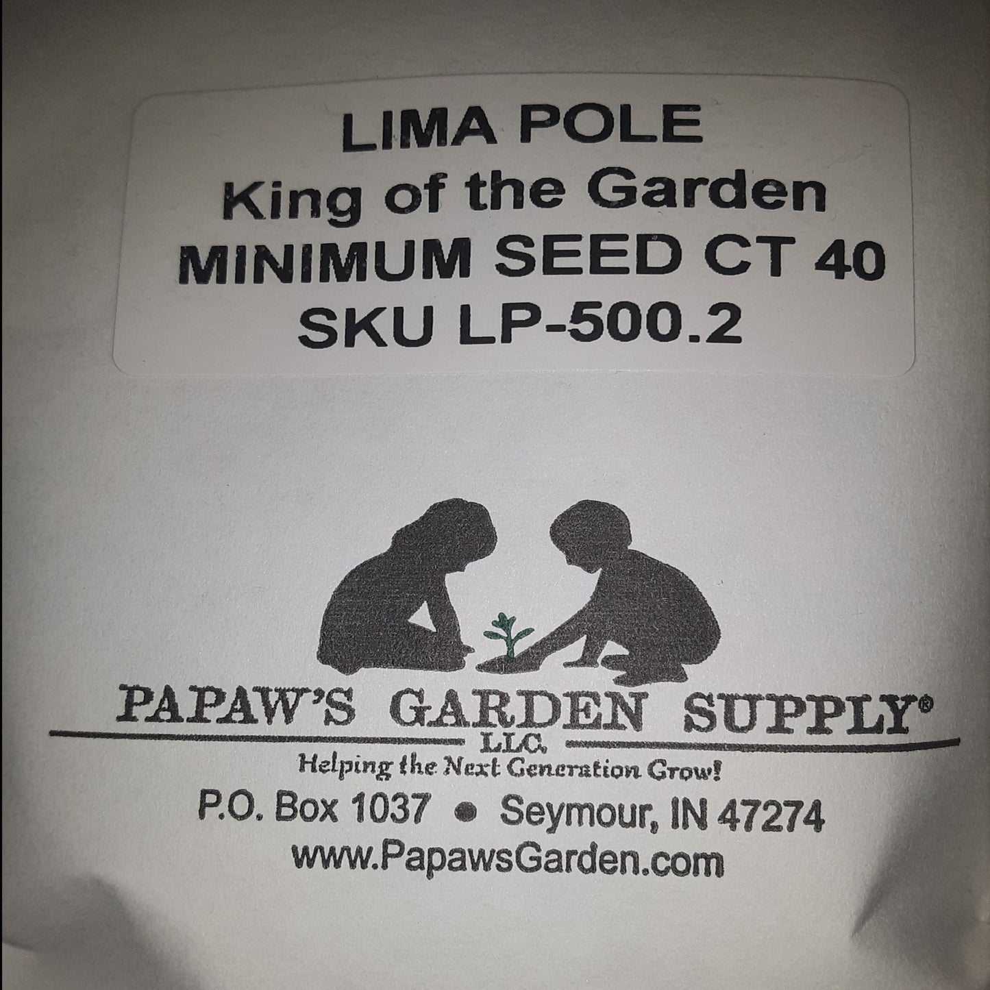Pole Lima Bean King of the Garden Seeds