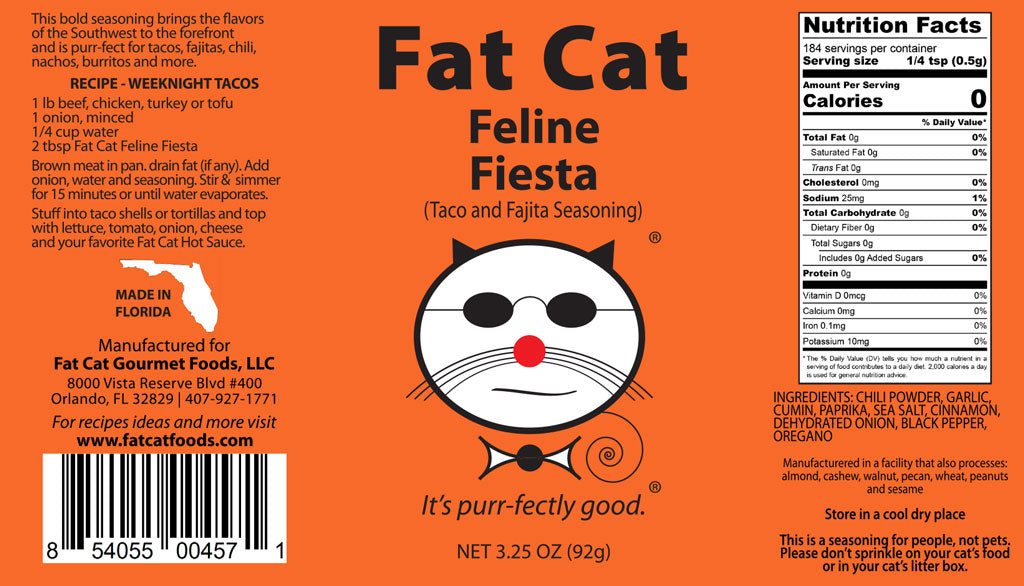 Feline Fiesta – Taco & Fajita Seasoning
