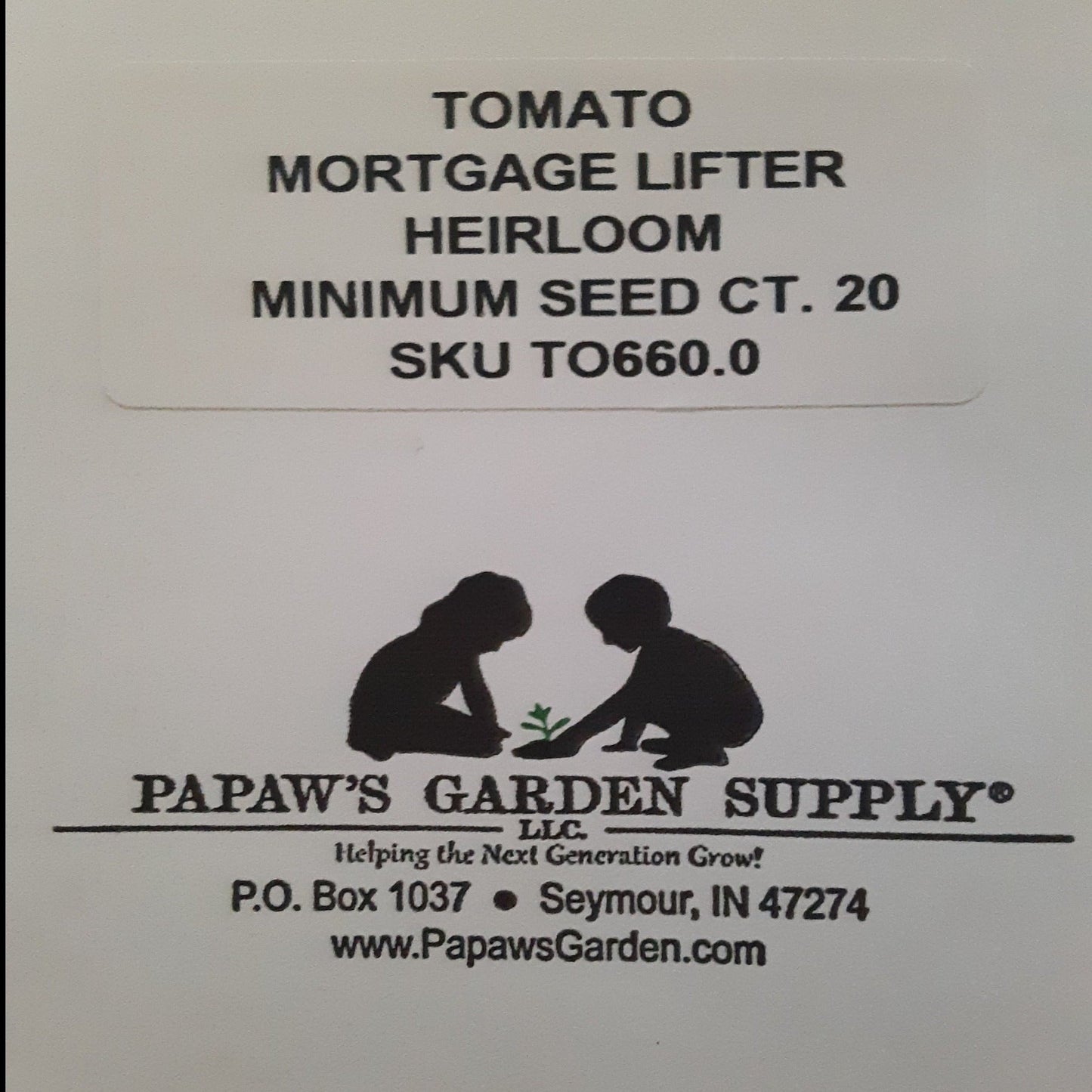 Mortgage Lifter Heirloom Tomato Seeds