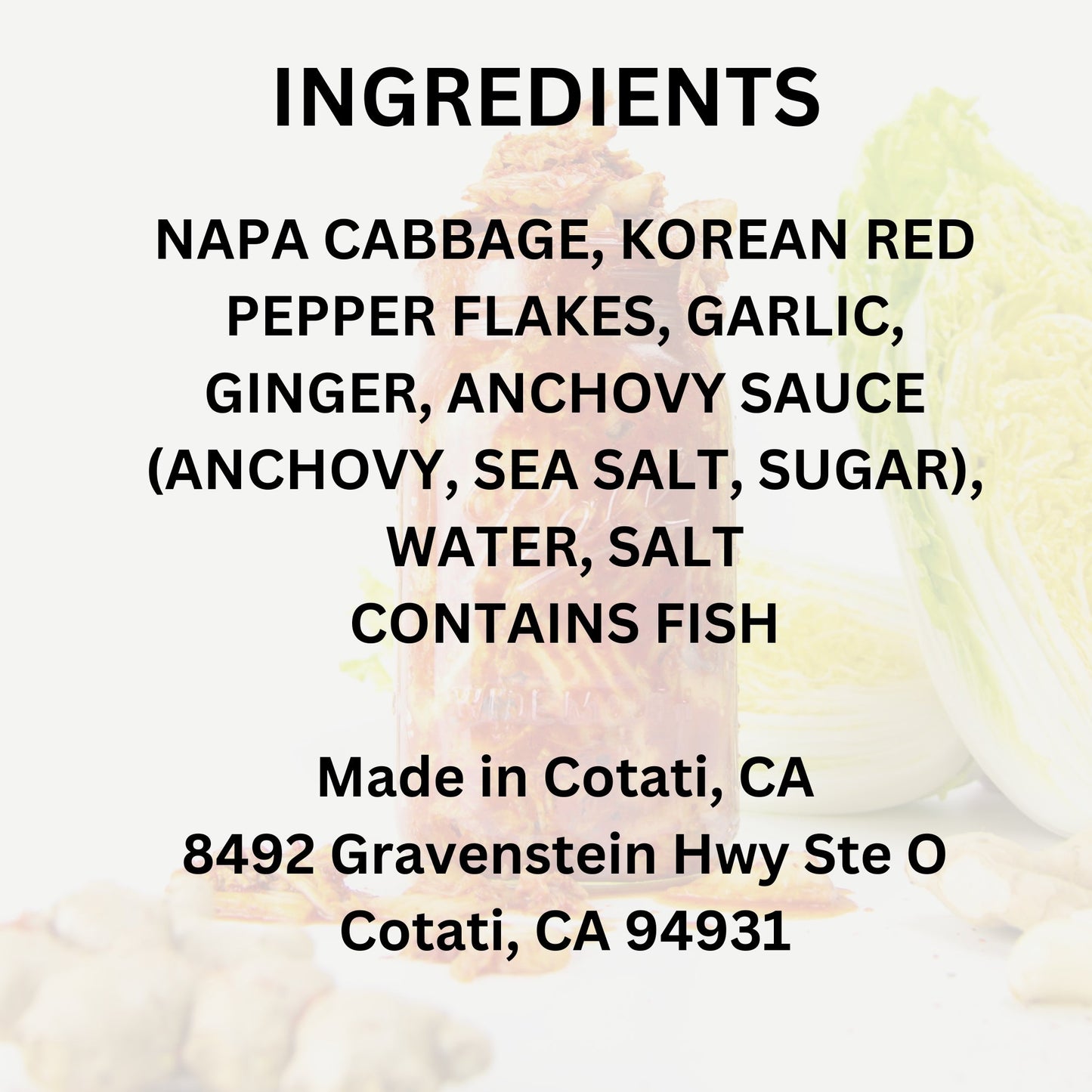 Napa Cabbage Kimchi