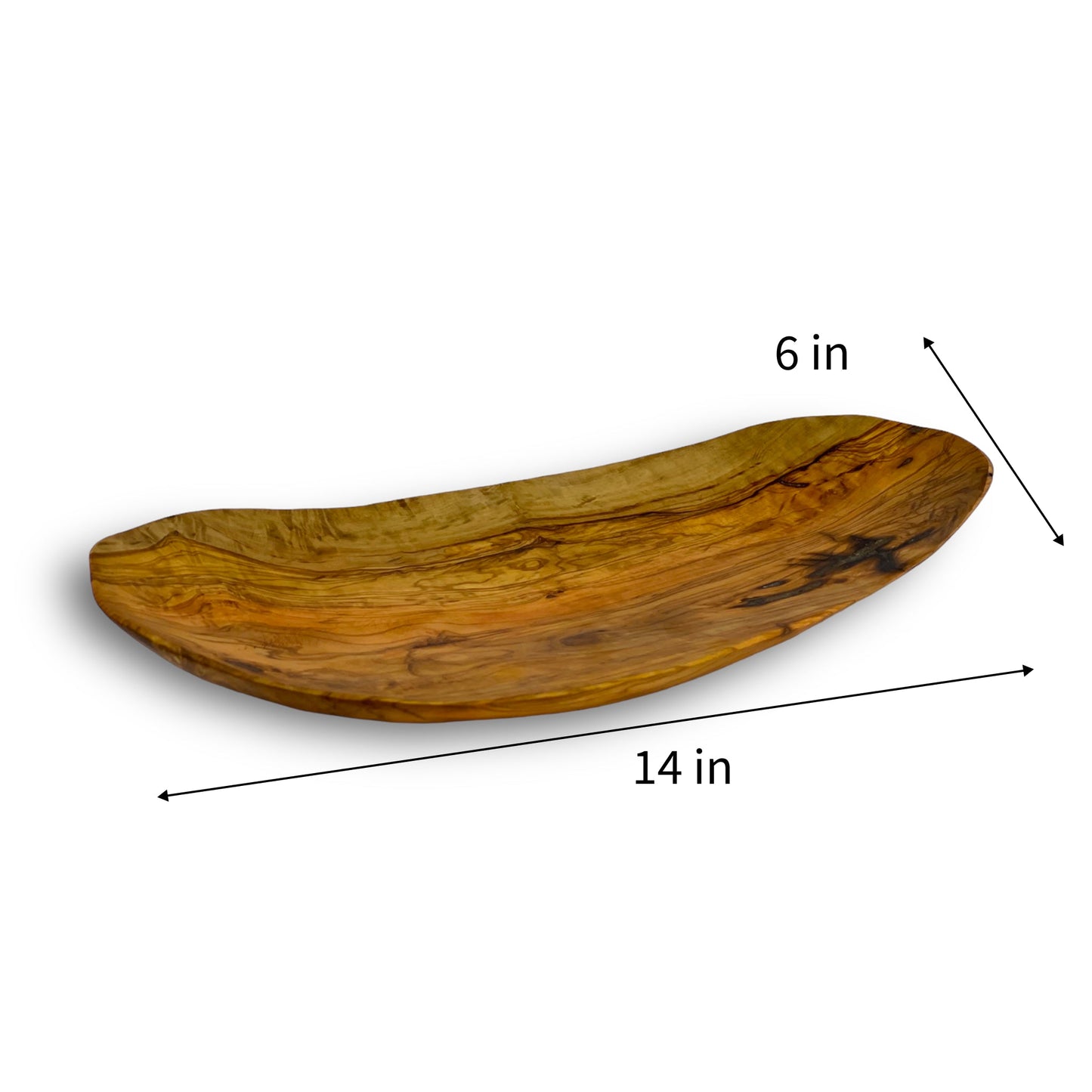 Olive Wood Oval Platter (14in)