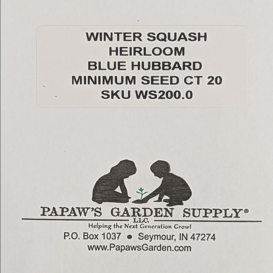 Blue Hubbard Heirloom Winter Squash Seeds