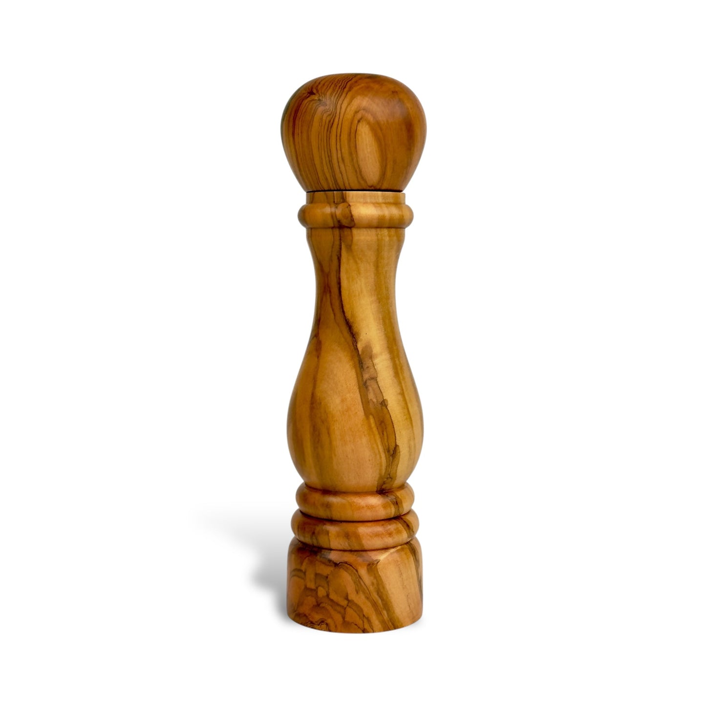 Rustic Olive Wood Salt or Pepper Mill (8.5"H x 2.25"D)