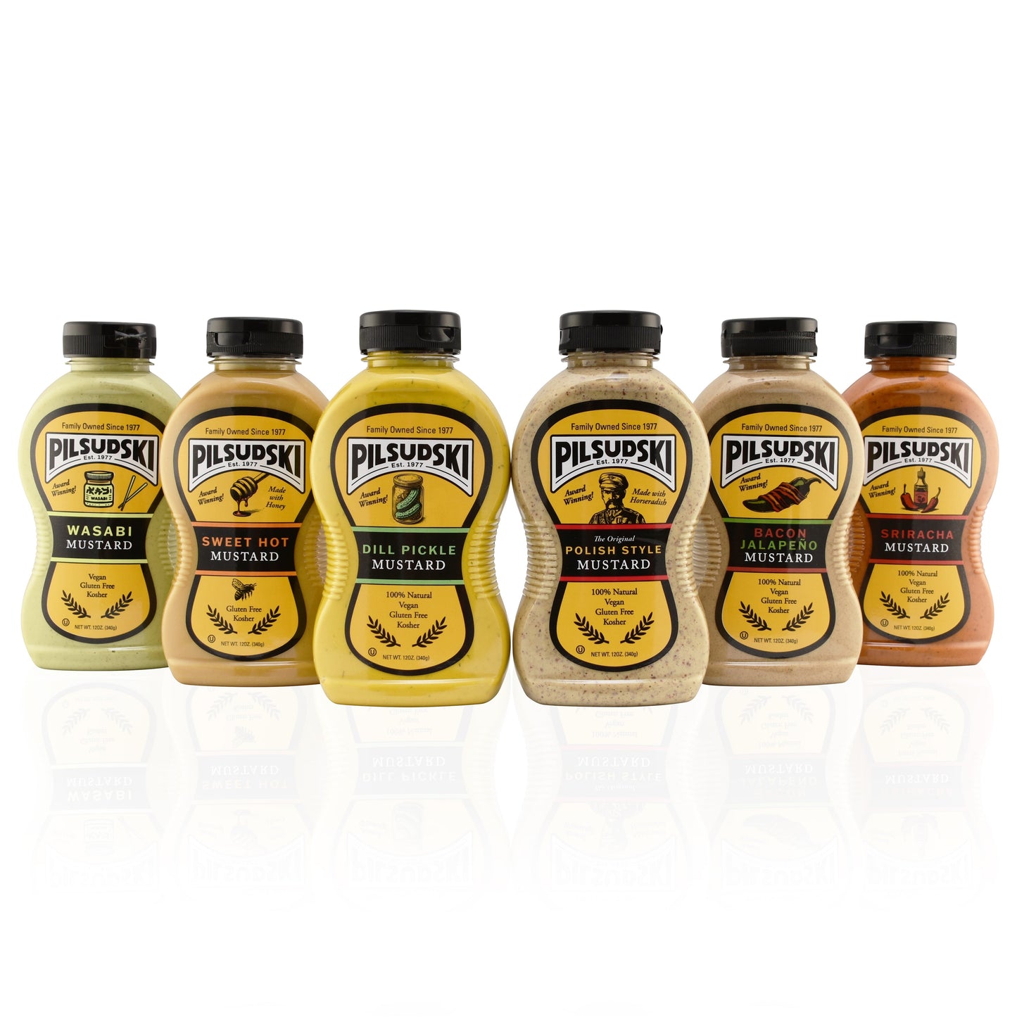 Pilsudski Mix & Match Variety Mustard Pack 12 Pack