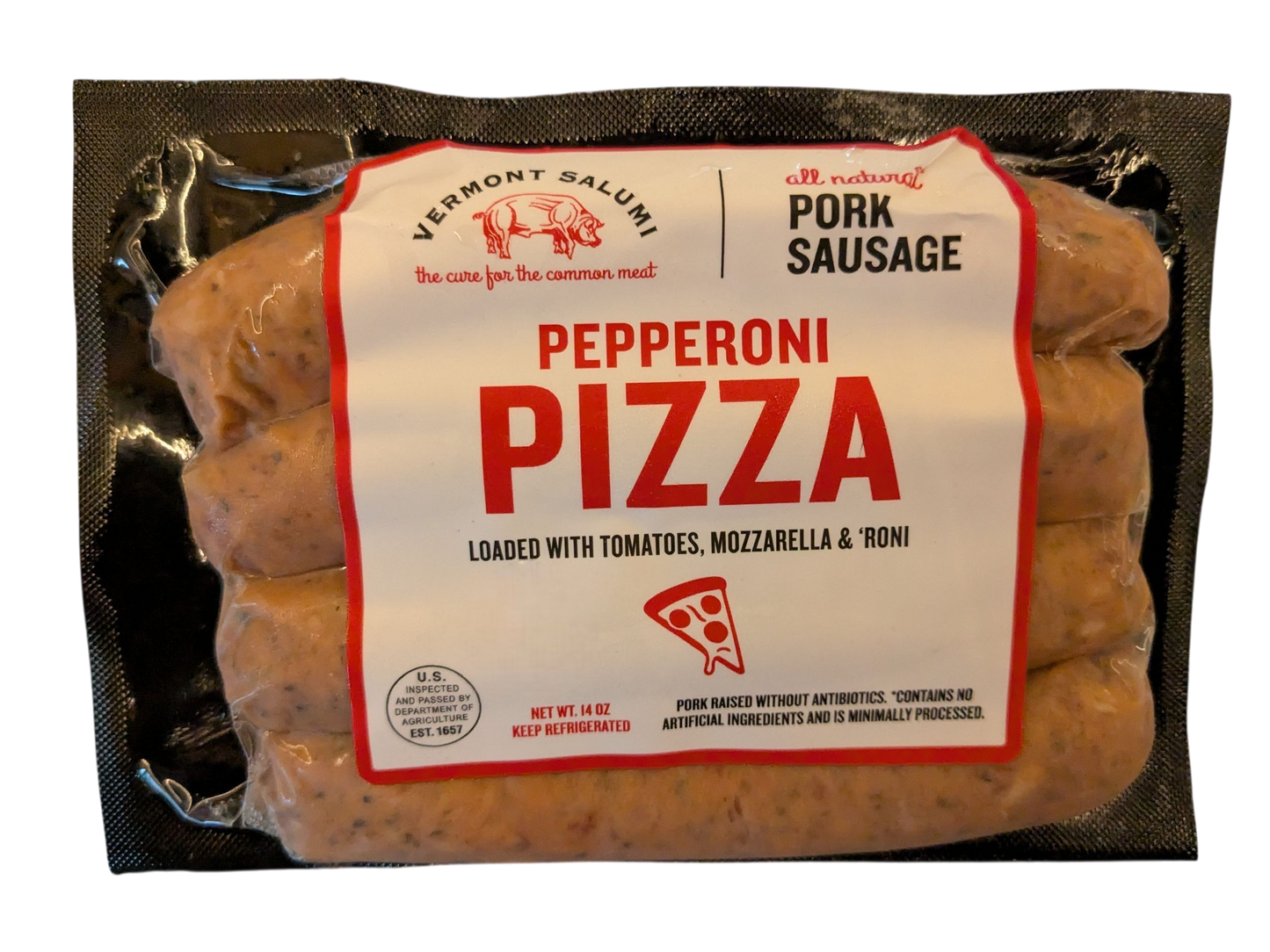 Pepperoni Pizza and Pesto Sausage