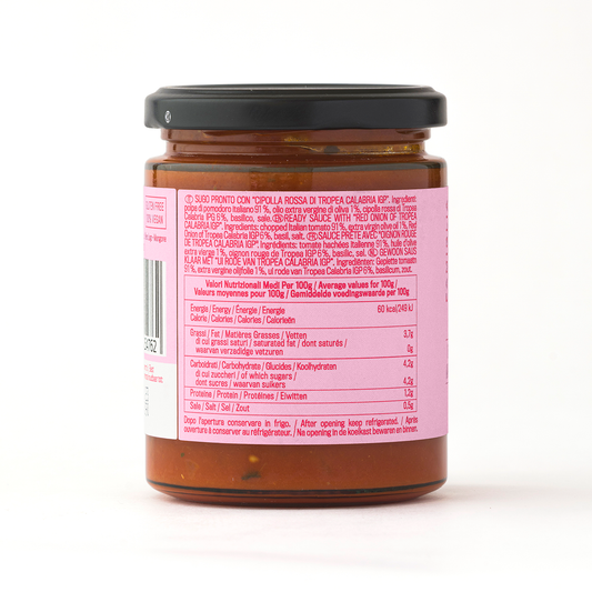 Sugo Pronto Cipolla Rossa (READY SAUCE WITH TROPEA RED ONION PGI)